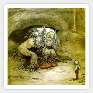 The Boy Who Was Never Afraid - John Bauer Sticker